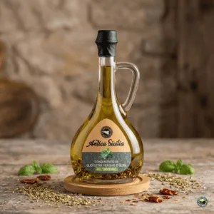 olio evo aromatizzato all'origano